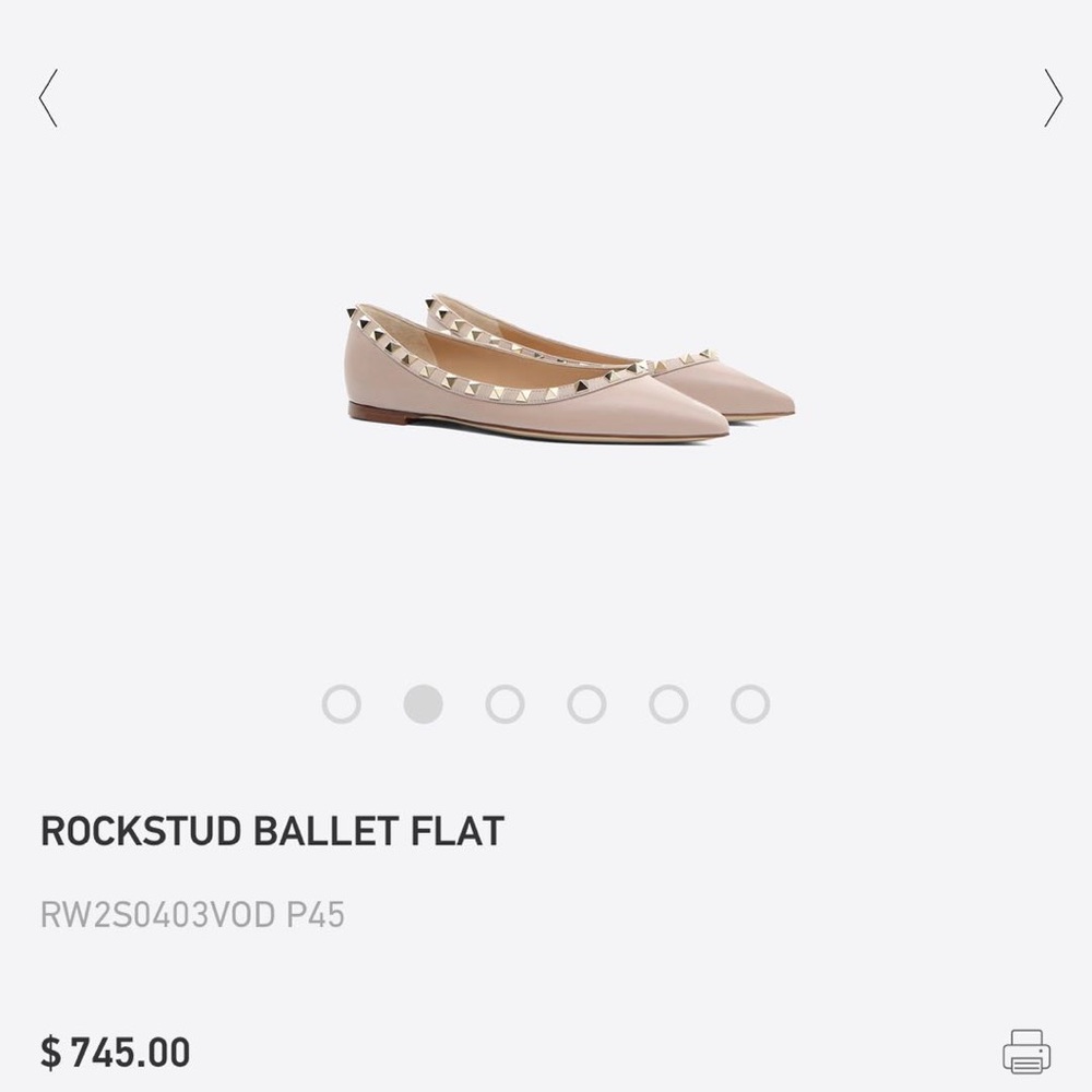 Valentino rockstud flat